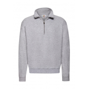 Bluza z krótkim zamkiem Classic - heather grey