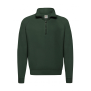 Bluza z krótkim zamkiem Classic - bottle green