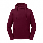 Bluza Organiczna z kapturem High Collar - burgundy