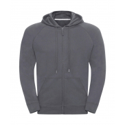 Męska bluza z kapturem na zamek - convoy grey