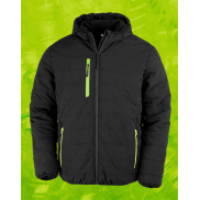 Kurtka zimowa Black Compass - black/lime