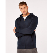 Klasyczna bluza na zamek z kapturem Superwash® 60° - black