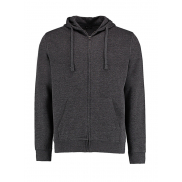 Klasyczna bluza na zamek z kapturem Superwash® 60° - dark grey marl