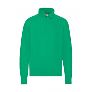 Lekka bluza Zip Neck - kelly green