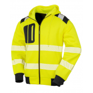 Bluza Safety Recycled z kapturem - fluorescent yellow