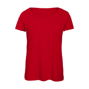 Damski T-Shirt Triblend - red