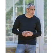 T-shirt męski z długim rękawem Interlock - white