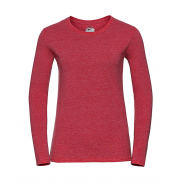 Damski podkoszulek HD z długim rękawem - red marl