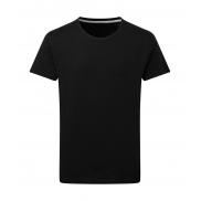 Męski T-Shirt Signature Tagless Tee - dark black