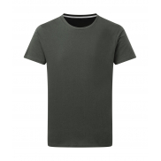 Męski T-Shirt Signature Tagless Tee - charcoal