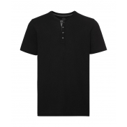 Męski T-shirt HD Henley - black