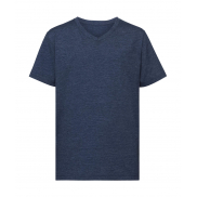 Chłopięcy podkoszulek V-neck HD - bright navy marl