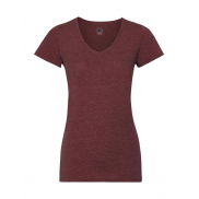 Damski podkoszulek V-neck HD - maroon marl
