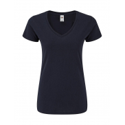 Damski T-Shirt Iconic 150 V Neck - deep navy