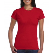 Damski T-shirt Softstyle - red