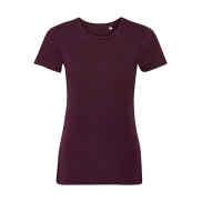 Damski T-Shirt Pure Organic - burgundy