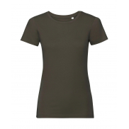 Damski T-Shirt Pure Organic - dark olive