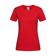 Classic-T Organic Fitted Women - scarlet red