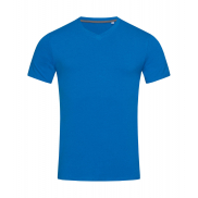 Stretch-T V-neck for men - king blue