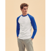 Podkoszulek Baseball z długimi rękawami - white/deep navy