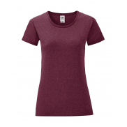 Damski T-shirt Iconic 150 - heather burgundy