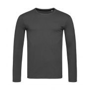 Męski T-Shirt Stretch-T z długim rękawem - slate grey