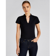 Bluzka Regular Fit Mandarin - white