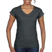 Damski V-neck Softstyle - dark heather