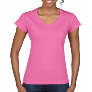 Damski V-neck Softstyle - azalea