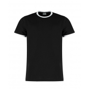 Koszulka Fashion Fit Ringer - black/white