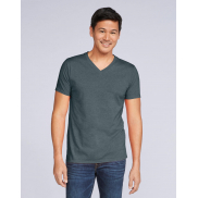 Męski V-Neck Softstyle - white