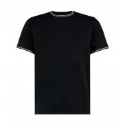 T-shirt Fashion Fit Tipped - black/white/grey