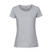 Ladies' Iconic 195 Ringspun Premium T - heather grey