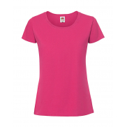Ladies' Iconic 195 Ringspun Premium T - fuchsia