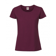 Ladies' Iconic 195 Ringspun Premium T - burgundy