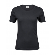 Damski T-Shirt Interlock - dark grey