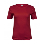 Damski T-Shirt Interlock - deep red