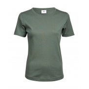 Damski T-Shirt Interlock - leaf green
