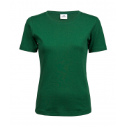 Damski T-Shirt Interlock - forest green