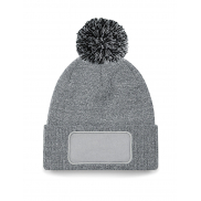 Czapka z naszywką Snowstar - heather grey/black