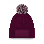 Czapka z naszywką Snowstar - burgundy/off white