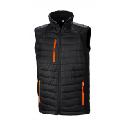 Kamizelka Softshell Padded Compass - black/orange
