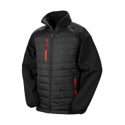 Kurtka Padded Softshell Compass - black/red