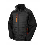 Kurtka Padded Softshell Compass - black/orange