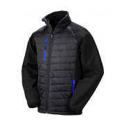 Kurtka Padded Softshell Compass - black/royal