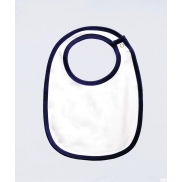 Śliniak Single Layer - white/nautical navy