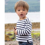 Dziecięcy top Breton - white/navy