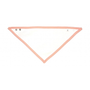 Śliniaczek-bandana - white/powder pink