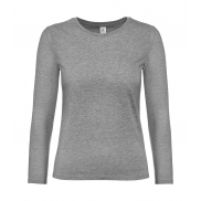 T-shirt #E190 z długim rękawem/Damski - sport grey