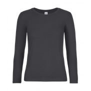 T-shirt #E190 z długim rękawem/Damski - dark grey